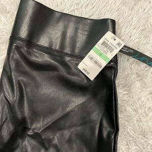 Black Faux Leather pants